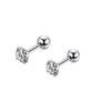 Piercing Jewelry Stainless Steel Lip Nails Zircon Earrings Ear Bone Nails With Crown Pattern Handmade