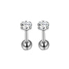 Piercing Jewelry Stainless Steel Lip Nails Zircon Earrings Ear Bone Nails With Crown Pattern Handmade