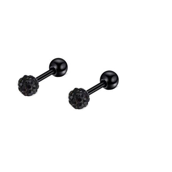 Piercing Jewelry Stainless Steel Lip Nails Zircon Earrings Ear Bone Nails With Crown Pattern Handmade