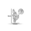 Piercing Jewelry Titanium Alloy Heart Shape Electroplating Women's