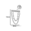 Piercing Jewelry Titanium Alloy Heart Shape Electroplating Women's