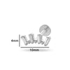 Piercing Jewelry Titanium Alloy Heart Shape Electroplating Women's