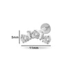 Piercing Jewelry Titanium Alloy Heart Shape Electroplating Women's