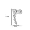 Piercing Jewelry Titanium Alloy Heart Shape Electroplating Women's