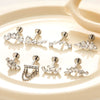 Piercing Jewelry Titanium Alloy Heart Shape Electroplating Women's