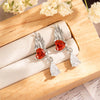 Piercing Jewelry Titanium Steel Angel Wing Zirconia For Women