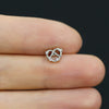 Piercing Jewelry Titanium Steel Electroplating Heart Shape Bow Tie Star Shape