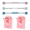 Piercing Jewelry Titanium Steel Heart Bow Star Electroplated Unisex Allmatch
