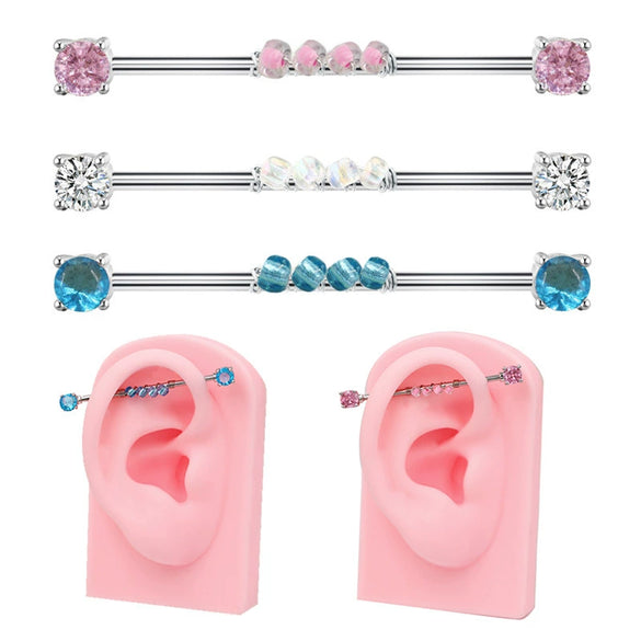 Piercing Jewelry Titanium Steel Heart Bow Star Electroplated Unisex Allmatch