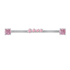 Piercing Jewelry Titanium Steel Heart Bow Star Electroplated Unisex Allmatch