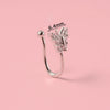 Piercing Nose Ring And Ear Clip Copper Inlaid With Flower Heart Leaf Moon Shapes Unisex Style