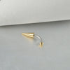 Piercing Stainless Steel Geometric Curved Rod Pointed Cone Eyebrow Nail Ear Nail Ear Bone Nail Electroplated