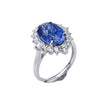 Pigeon Egg Cultivation Red Treasure Ring S925 Silver Inlay Geometric Design Fashionable Women's Ring