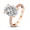Pigeon Egg Ring Zircon 925 Sterling Silver Geometric Style Seiko