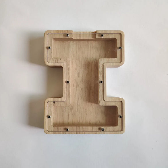 Piggy Bank Halloween Christmas Easter Letter Oak Glass Toys