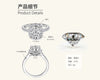 Pillow Sugar Moissanite Ring Women Geometric Silver Jewelry Electroplated