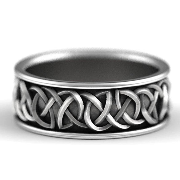 Pirate Wolf Ring Copper Geometric Nordic Mythical Giant Wolf Fenrir Defense Totem Unisex