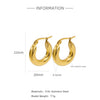 Plain Ring Stainless Steel Geometric Electroplating Women's