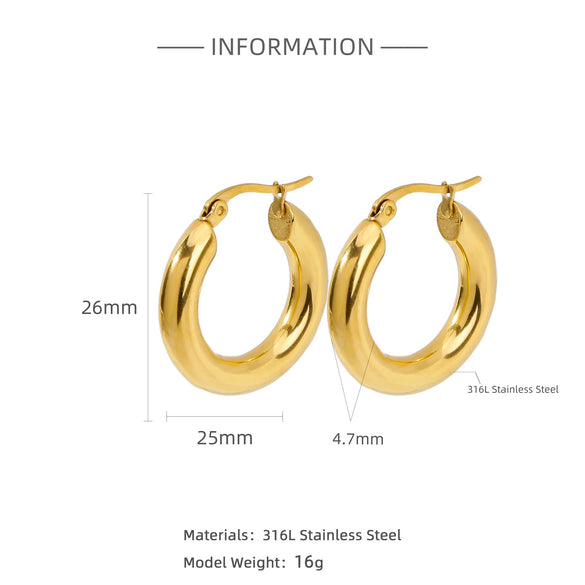 Plain Ring Stainless Steel Geometric Electroplating Women's