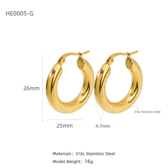 Plain Ring Stainless Steel Geometric Electroplating Women's