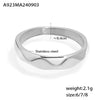 Plain 316L Stainless Steel Geometric Electroplated Women's Ring Jewelry Accessories