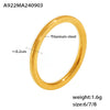 Plain 316L Stainless Steel Geometric Electroplated Women's Ring Jewelry Accessories