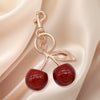 Plastic And Resin Cherry Fruit Bag Pendant And Keychain For Ladies