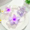 Plastic And Resin Hair Clip With Egg Flower Design And Baking Paint Little Fresh Style For Women