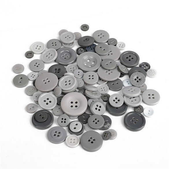 Plastic And Resin Mixed Color Buttons For Clothing Accessories Diy Handmade Painting Material