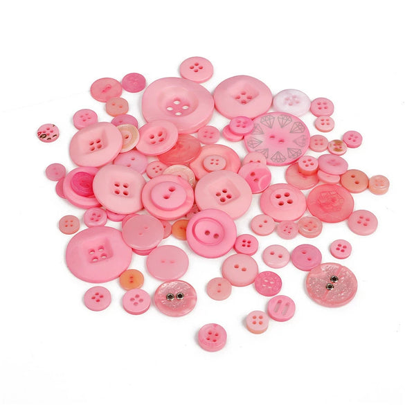 Plastic And Resin Mixed Color Buttons For Clothing Accessories Diy Handmade Painting Material