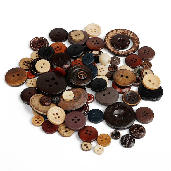 Plastic And Resin Mixed Color Buttons For Clothing Accessories Diy Handmade Painting Material