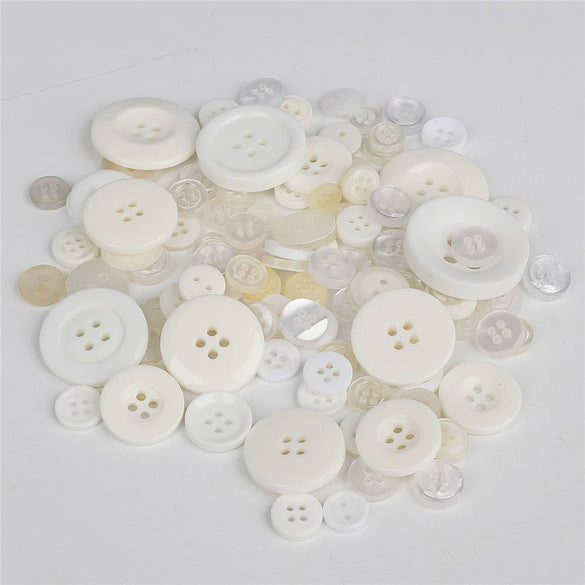 Plastic And Resin Mixed Color Buttons For Clothing Accessories Diy Handmade Painting Material