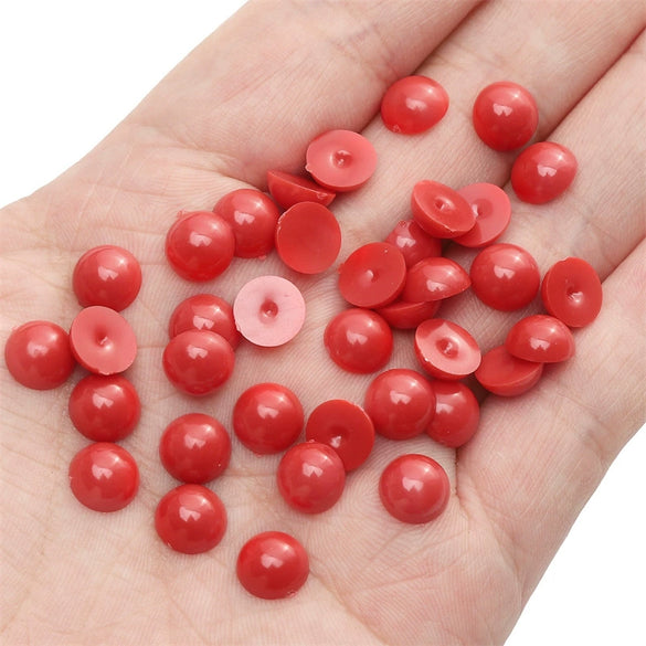 Plastic And Resin Semicircle Cartoon Plush Toy Doll Jewelry Material For Diy Handmade
