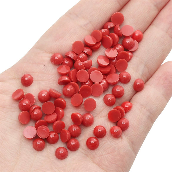 Plastic And Resin Semicircle Cartoon Plush Toy Doll Jewelry Material For Diy Handmade