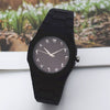 Plastic And Silicone Alloy Men's Leisure Quartz Watch With Round Dial