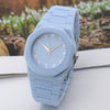 Plastic And Silicone Alloy Men's Leisure Quartz Watch With Round Dial