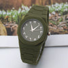 Plastic And Silicone Alloy Men's Leisure Quartz Watch With Round Dial