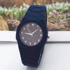 Plastic And Silicone Alloy Men's Leisure Quartz Watch With Round Dial
