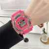 Plastic And Silicone Frame Luminous Waterproof Electronic Sports Watch For Women And Men