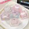 Plastic Cartoon Animal Handmade Hair Clip Square Cut Out For Women
