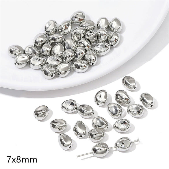Plastic Ccb Beads Diy Handmade Jewelry Accessories With Diamond Disc Rectangular Pattern