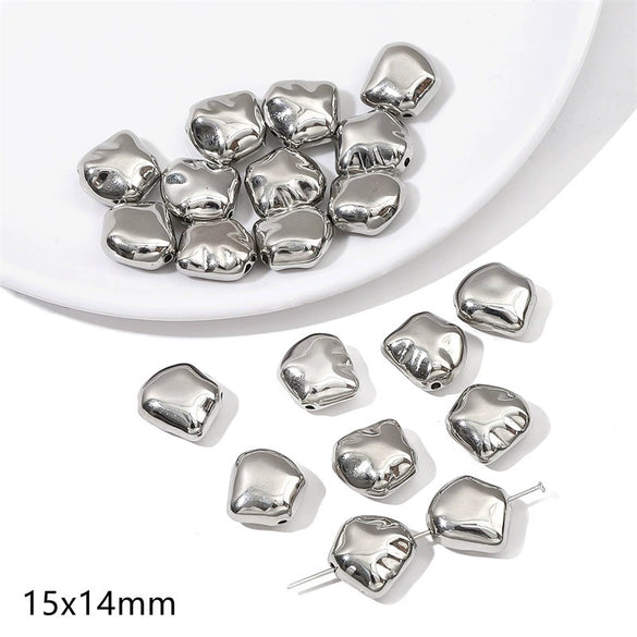 Plastic Ccb Beads Diy Handmade Jewelry Accessories With Diamond Disc Rectangular Pattern