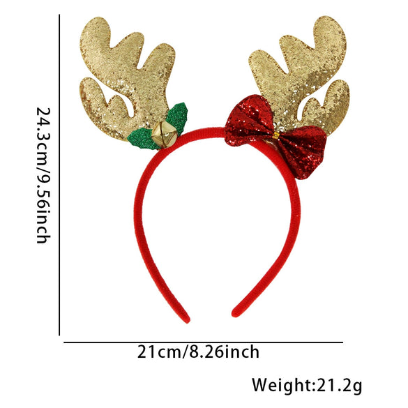 Plastic Christmas Headband With Snowman Scarf Decoration