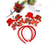 Plastic Christmas Headband With Snowman Scarf Decoration