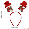 Plastic Christmas Headband With Snowman Scarf Decoration