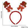 Plastic Christmas Headband With Snowman Scarf Decoration