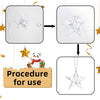 Plastic Christmas Snowflake Hanging Pendant For Christmas Tree Decoration