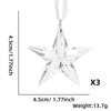 Plastic Christmas Snowflake Hanging Pendant For Christmas Tree Decoration