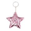 Plastic Doublesided Reflective Sequins Christmas Tree Keychain Pendant