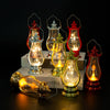 Plastic Electronic Candle Pony Lantern Satchel Lamp Retro Kerosene Lamp With Injection Molding Blow Molding Handmade Craft